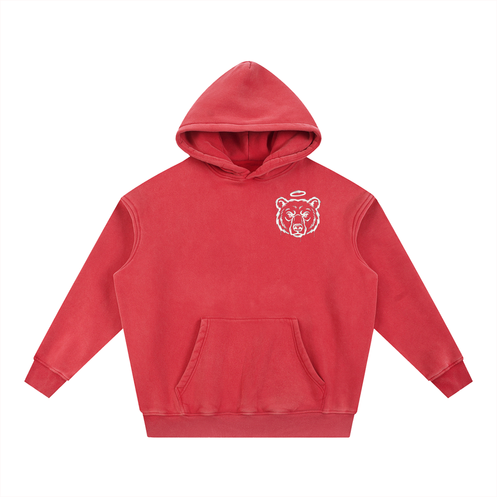 CSA AWAY — Bulls vs Bears "Bear Gang" SuperSoft Snow Wash Fleece Oversize Hoodie