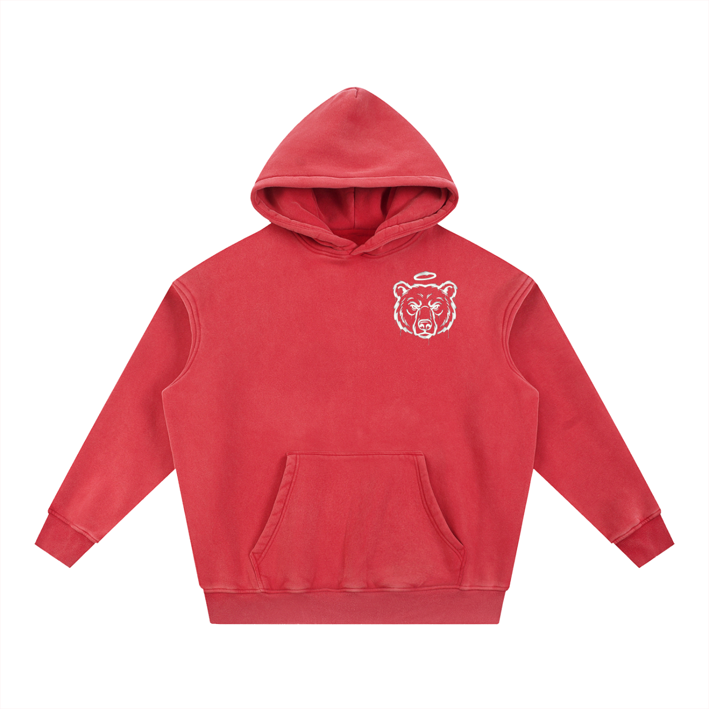 CSA AWAY — Bulls vs Bears "Bear Gang" SuperSoft Snow Wash Fleece Oversize Hoodie
