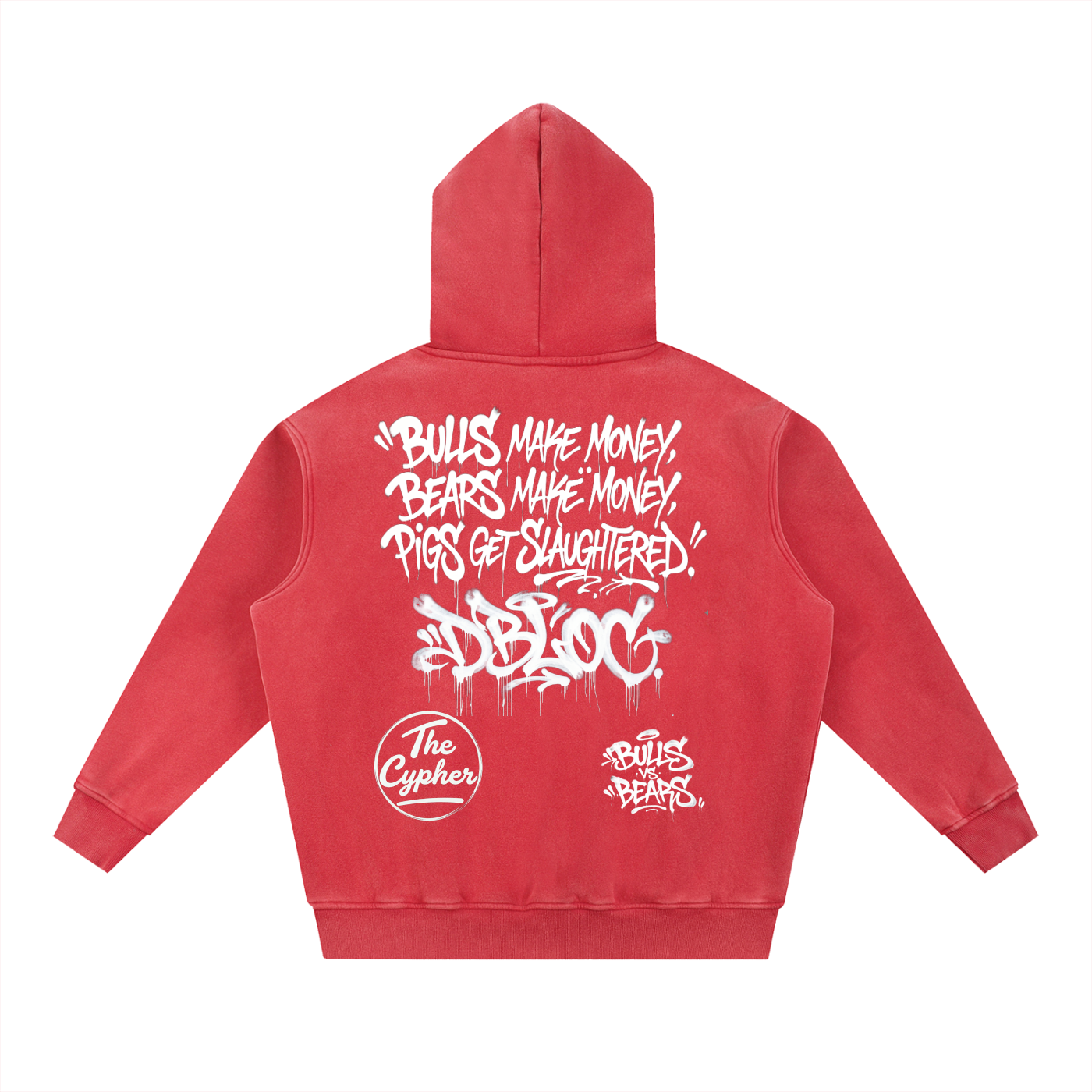 CSA AWAY — Bulls vs Bears "Bear Gang" SuperSoft Snow Wash Fleece Oversize Hoodie