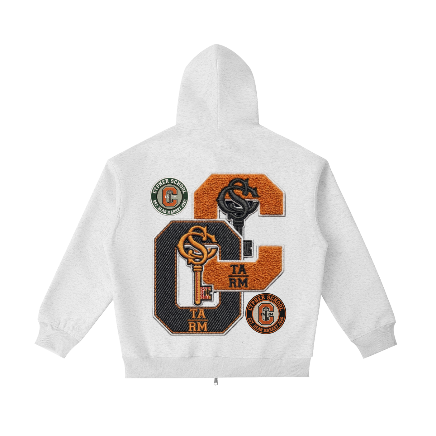 CSA AWAY — Varsity Letter Zip Hoodie