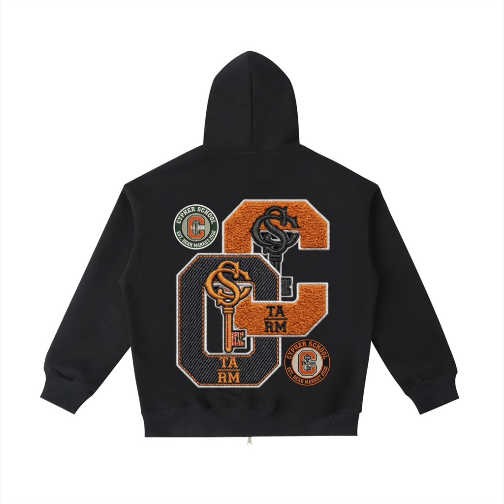 CSA AWAY — Varsity Letter Zip Hoodie