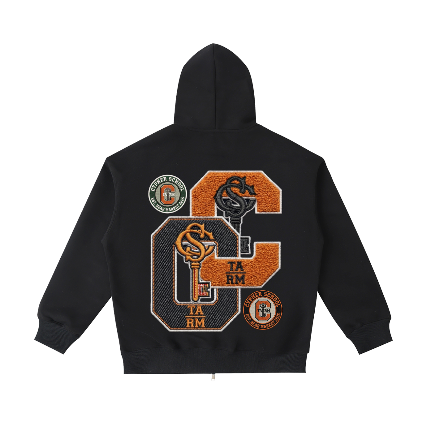 CSA AWAY — Varsity Letter Zip Hoodie