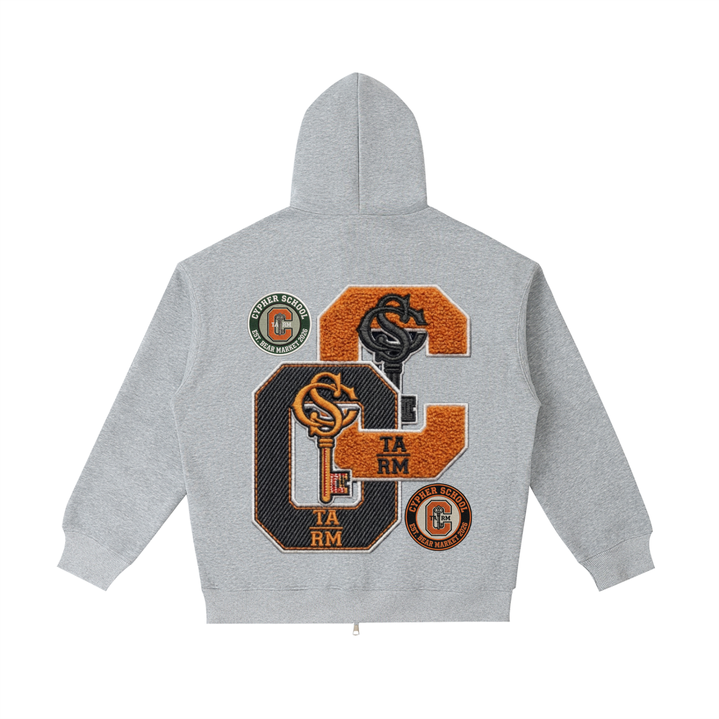 CSA AWAY — Varsity Letter Zip Hoodie