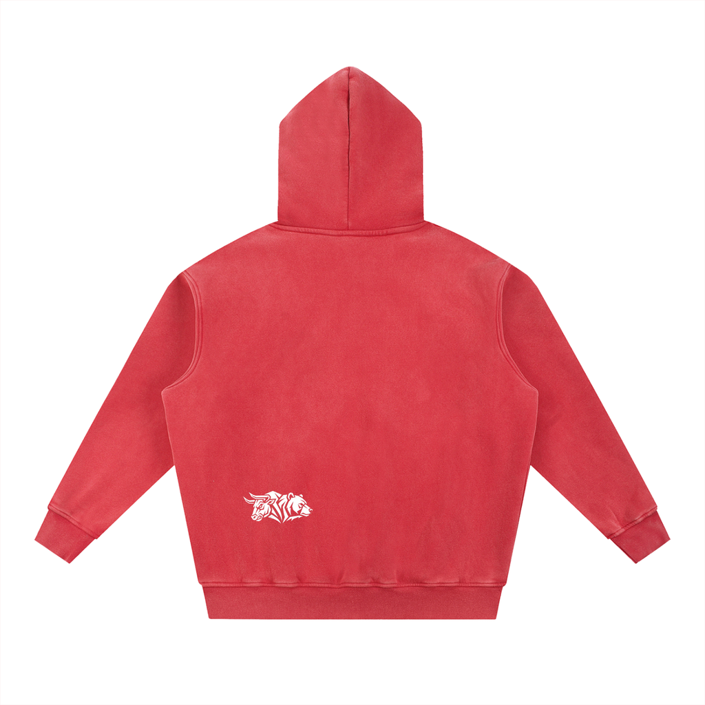CSA HOME — Bulls vs Bears "Team Bear" SuperSoft Snow Wash Fleece Oversize Hoodie