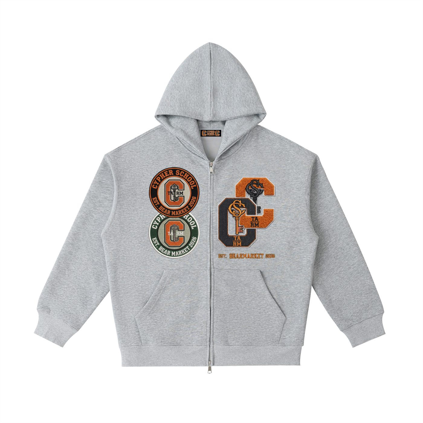 CSA AWAY — Varsity Letter Zip Hoodie