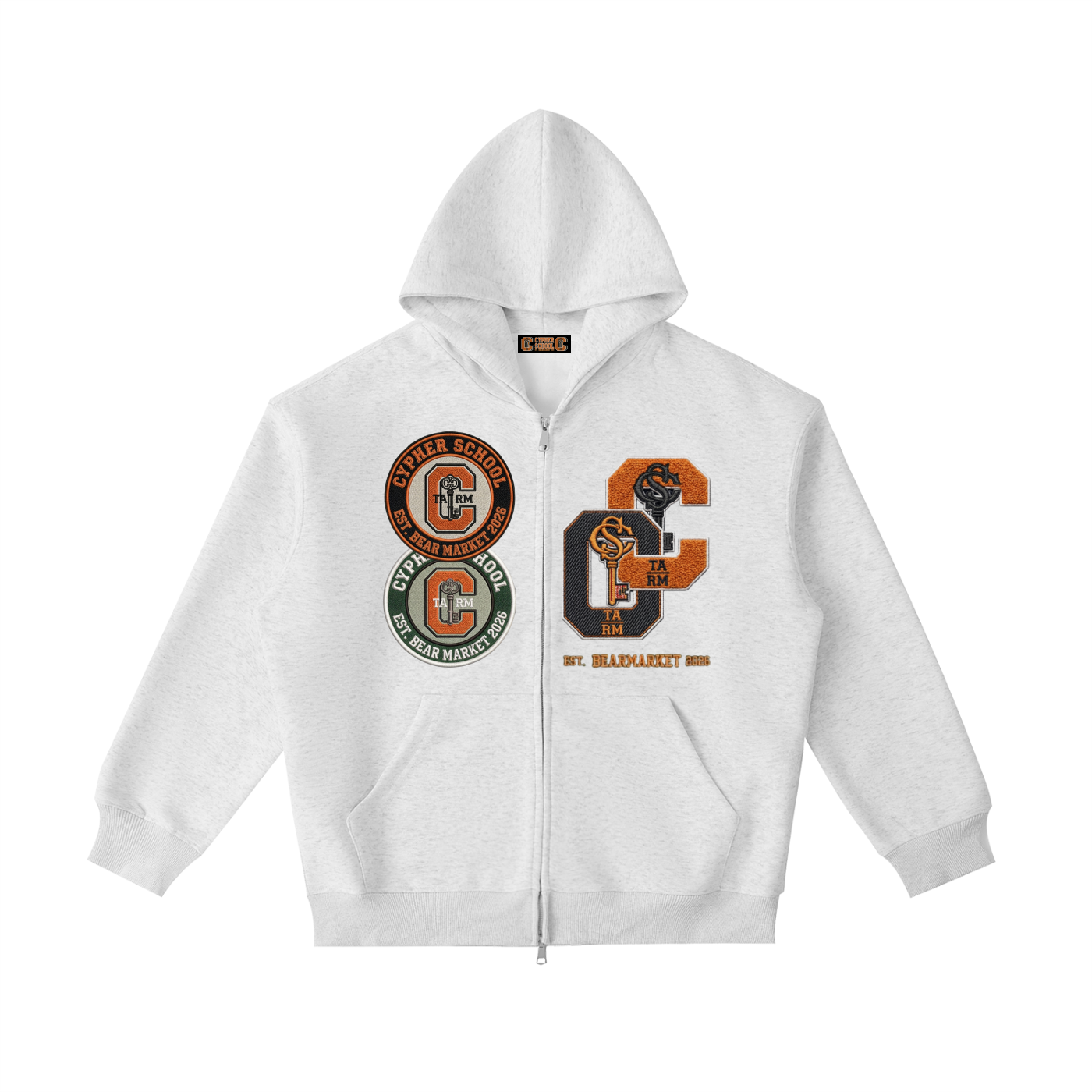 CSA AWAY — Varsity Letter Zip Hoodie