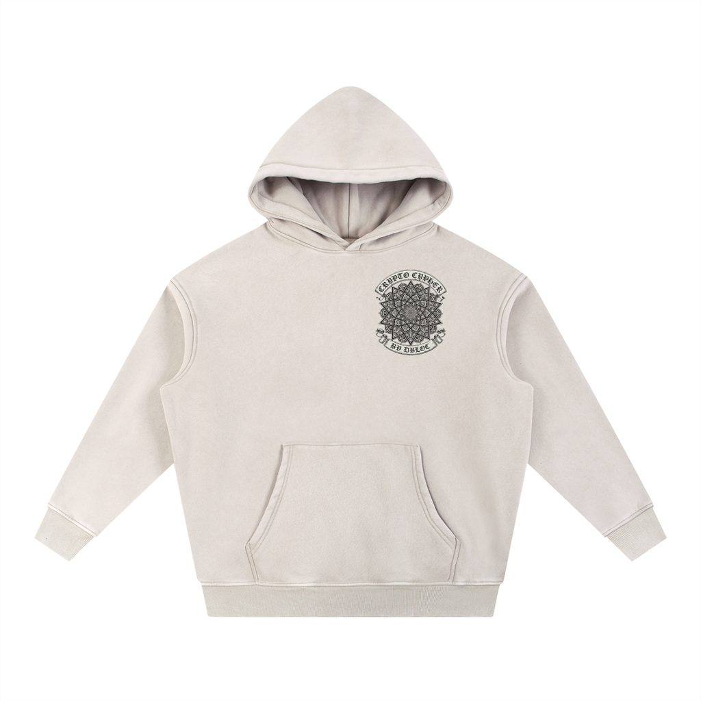 Crypto Cypher "Guidance" Limited Edition Premium Comfort Snow Wash Fleece Oversize Hoodie