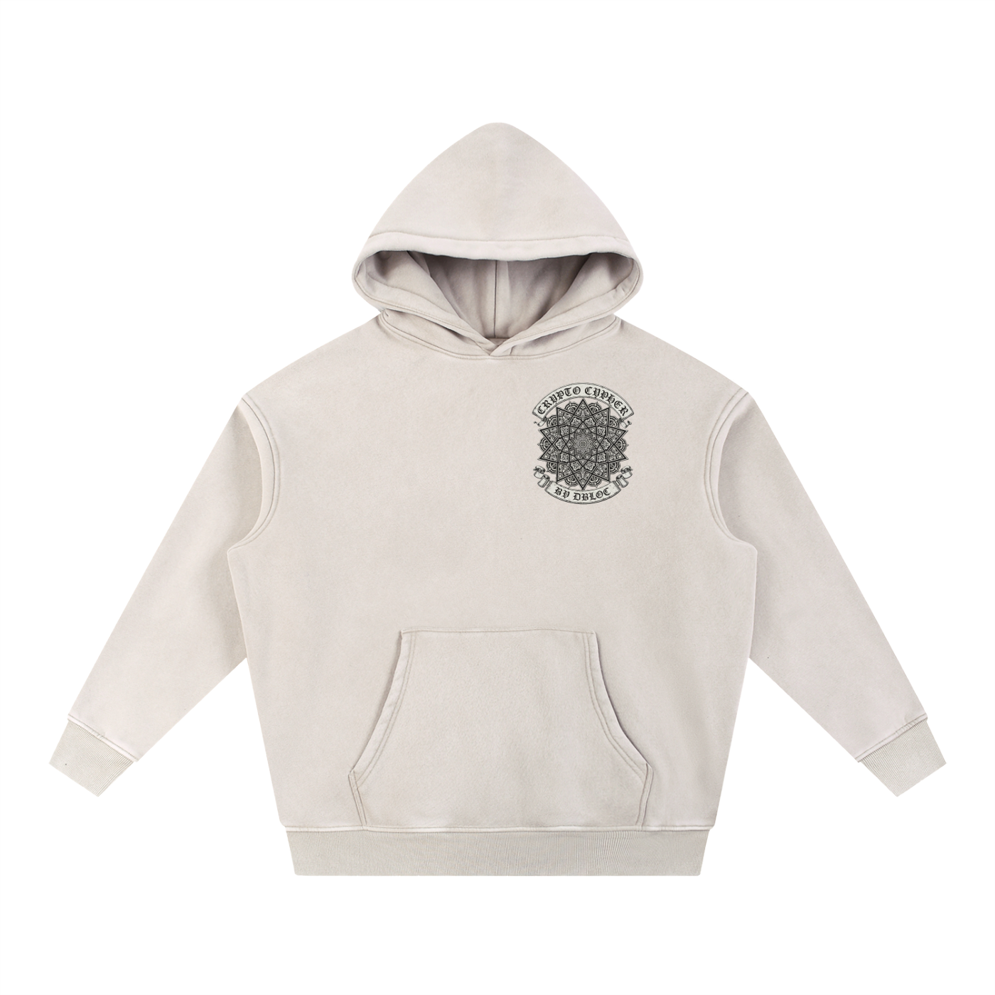 Crypto Cypher "Guidance" Limited Edition Premium Comfort Snow Wash Fleece Oversize Hoodie