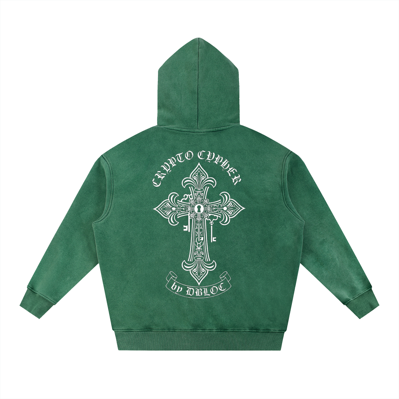 Crypto Cypher "Protection" Limited Edition Premium Comfort Snow Washed Fleece Oversize Hoodie